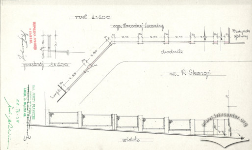 Design for a new fence (1938)