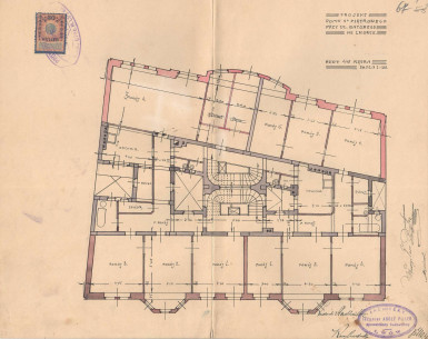 Планування 5 поверху. 1913р.