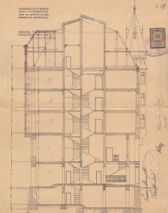 Поперечний розріз. 1913р.