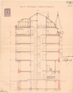 Поперечний розріз. 1918р.