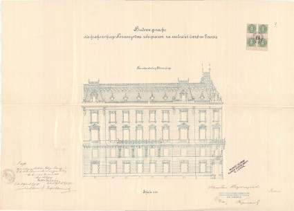 Elevation as designed in 1886