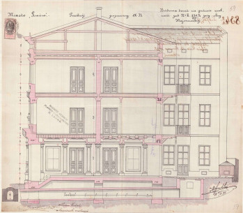 Cross-section from the original 1878 project