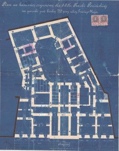 First floor plan from the 1889 project