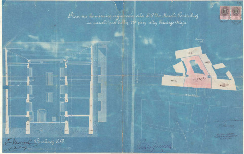 Cross-section and situation plan, 1889