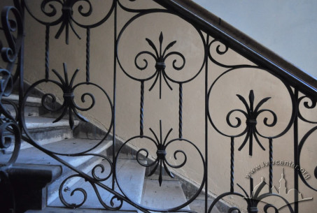 Vul. Krushelnytskoi, 15. Metal balustrade of the principal staircase