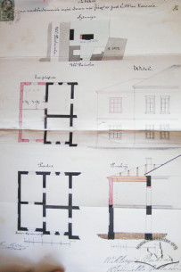 Design for a construction of 2nd floor premises in the northern side of the villa, 1875