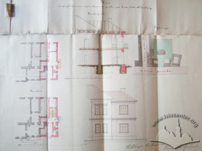 Design for an attachment of premises at the southern side of the villa, 1879