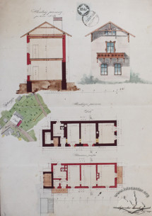 Project of horse stable and cart shed building reconstruction into a residential building from 1862