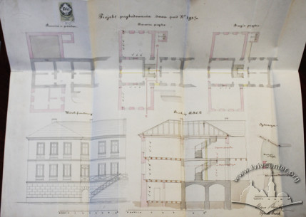 Project for the building's extension for the needs of the seminary from 1871