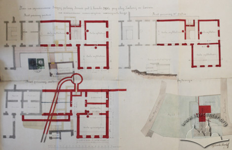 Project for the construction of the second half of the building from 1880