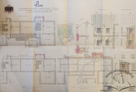Design for the attachment of three verandas and a toilet from 1891