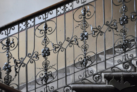 Vul. Krushelnytskoi, 9. Metal balustrade of the principal staircase