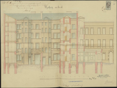 Cross-section from the 1876 project