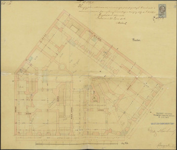 Ground floor plan from the 1876 project