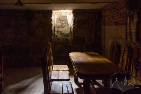 Vul. Vynnychenka, 1. Coffee shop’s basement where the use of hewn stones of the ancient fortifications in the walls is noticeable