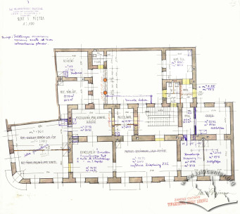 Second floor plan in Wawrzyniec Dayczak’s 1929 reconstruction project