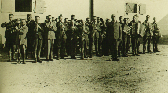 The so-called "Deatch Orchestra", formed from prisoners of The Janowska Camp