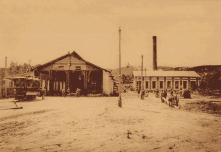 DC power plant. Photo of 1894. View from Sakharova (then Wulecka) street