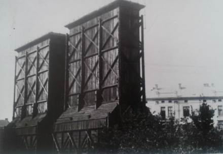 Generator's cooling tower. Photo of 1908