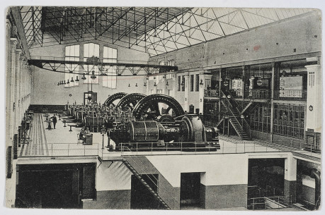 Machine room with power generators at Persenkówka