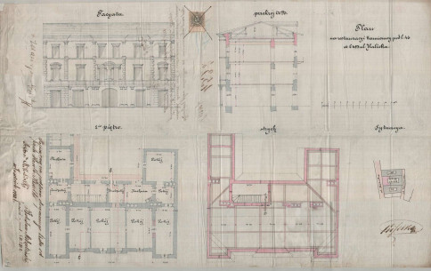 Проект реконструкції попереднього будинку. 1881р.