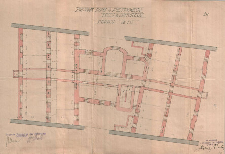 Планування підвалу. 1924р.