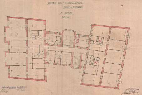 Планування 4 поверху. 1924р.