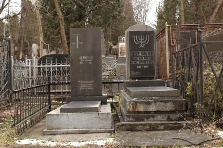 Graves at the new Jewish cemetery