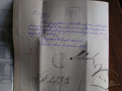 1895 Municipal approval for the construction