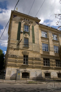 Вул. Снопківська, 47. Бічний пристінок на головному фасаді