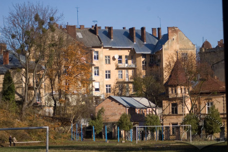 Vul. Kotliarevskoho, 23. View of the rear facade (from vul. Romanytskoho)