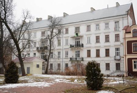 Vul. Stefanyka, 11. Rear facade of the building as seen from the courtyard of the Potocki Palace