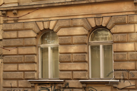 Vul. Krushelnytskoyi, 1. Ground floor windows with authentic woodwork