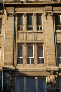 Vul. Halytska, 21. 2nd and 3rd floor windows of the southern facade