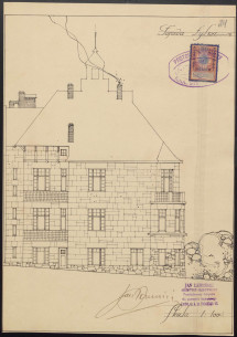 Rear elevation, the 1912 design