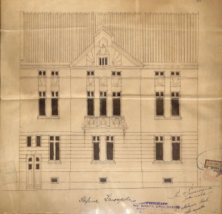 Main elevation. The original 1908 design