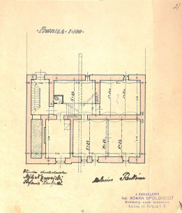Underground floor plan from the original 1908 project