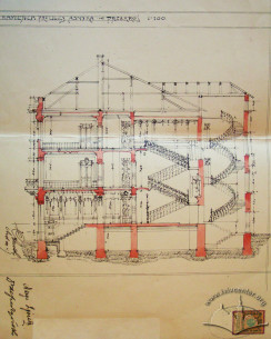 Original transverse section drawing
