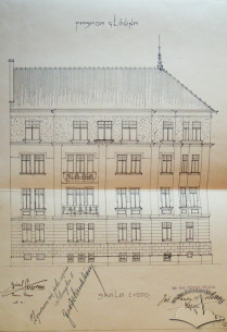 Facade drawing according to the reconstruction project of 1928