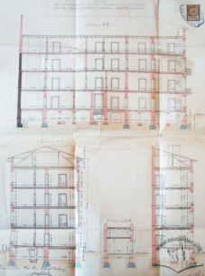 Sections of the building from the original design of Jan Schulz