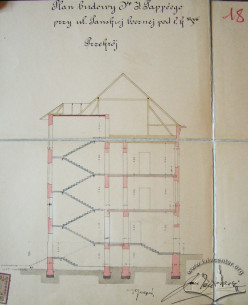 Original design drafts. The transverse section