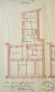 Original design drafts. Plan of the underground floor