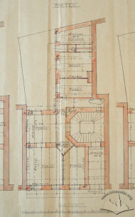 Original design drafts. Plan of the 1st floor