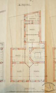Original design drafts. Plan of the 4th floor