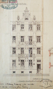 Original design drafts. Eastern elevation