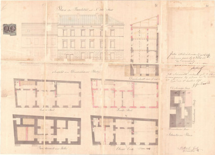 Project for adding the third floor, by Michael Gerl (1875)