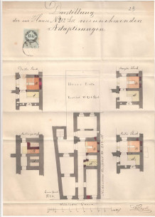 Plans of some small adaptation works from 1864