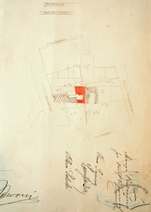 Original design drafts. Site plan