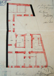 Original design drafts. Plan of the underground floor
