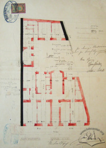 Original design drafts. Plan of the 1st floor